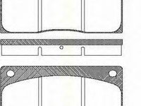 Set placute frana,frana disc RENAULT MASTER I Van (T__), ASTON MARTIN VIRAGE cupe, ASTON MARTIN VIRAGE Limited Edition - TRISCAN 8110 25854