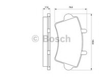 Set placute frana,frana disc RENAULT MASTER II Van (FD), RENAULT MASTER II platou / sasiu (ED/HD/UD), OPEL MOVANO caroserie (F9) - BOSCH 0 986 424 614