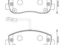 Set placute frana,frana disc RENAULT MASTER III caroserie (FV), RENAULT MASTER III platou / sasiu (EV, HV, UV), VAUXHALL MOVANO Mk II (B) VAN - JURID