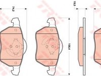 Set placute frana,frana disc RENAULT MEGANE I Classic (LA0/1) (1996 - 2006) TRW GDB1717 piesa NOUA