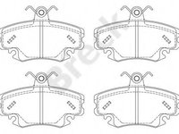 Set placute frana,frana disc RENAULT MEGANE I Scenic (JA0/1) (1996 - 2001) Break 21463 00 702 10 piesa NOUA