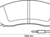 Set placute frana,frana disc RENAULT TRAFIC bus (T5, T6, T7), RENAULT 30 (127_), FIAT 130 limuzina - STOP 571306S