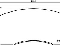 Set placute frana,frana disc RENAULT TRUCKS Magnum, RENAULT TRUCKS Major, RENAULT TRUCKS R - TEXTAR 2904303