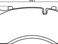 Set placute frana,frana disc RENAULT TRUCKS Midlum - TEXTAR 2914204