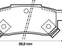 Set placute frana,frana disc ROVER 200 hatchback (XW), ROVER CABRIOLET (XW), ROVER 400 (XW) - JURID 571977D