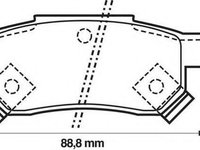 Set placute frana,frana disc ROVER 200 hatchback (XW), ROVER CABRIOLET (XW), ROVER 400 (XW) - STOP 571977S