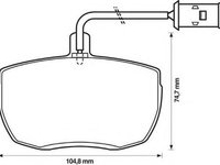 Set placute frana,frana disc ROVER 2000-3500 hatchback (SD1), CARBODIES FL2, CARBODIES FX FAIRWAY - JURID 571442J