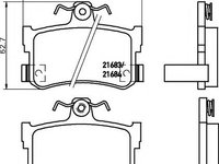 Set placute frana,frana disc ROVER 800 cupe, ROVER 800 hatchback (XS), ROVER 800 (XS) - MINTEX MDB1673