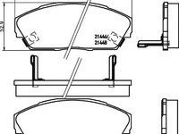 Set placute frana,frana disc ROVER 800 hatchback (XS), ROVER 800 (XS), HONDA ACCORD Mk III (CA) - MINTEX MDB1589