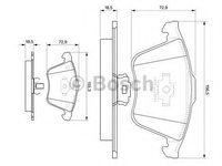 Set placute frana,frana disc SAAB 9-3 limuzina (YS3F), MAZDA 3 (BK), MAZDA AXELA limuzina (BK) - BOSCH 0 986 494 077