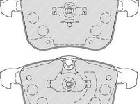 Set placute frana,frana disc SAAB 9-3 (YS3F) (2002 - 2016) FERODO FDB1833 piesa NOUA