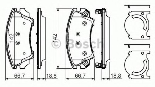 Set placute frana,frana disc SAAB 9-5 (YS3G) 