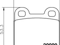 Set placute frana,frana disc SAAB 90 limuzina, VW CAROCHA, SAAB 900 Cabriolet - HELLA PAGID 8DB 355 006-991