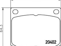 Set placute frana,frana disc SAAB 90 limuzina, SAAB 900 Cabriolet, SAAB 900 hatchback - TEXTAR 2040201