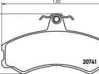 Set placute frana,frana disc SANTANA PS10/ANIBAL, IVECO MASSIF Station Wagon, IVECO MASSIF pick-up - HELLA PAGID 8DB 355 013-441