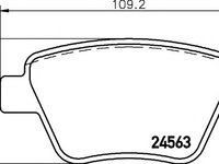 Set placute frana,frana disc SEAT ALTEA (5P1) (2004 - 2016) HELLA PAGID 8DB 355 014-021 piesa NOUA