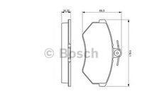 Set placute frana,frana disc SEAT CORDOBA (6K1, 6K2) (1993 - 1999) BOSCH 0 986 460 943 piesa NOUA