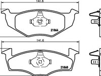 Set placute frana,frana disc SEAT CORDOBA limuzina (6K1, 6K2), SEAT TOLEDO (1L), VW GOLF Mk III (1H1) - MINTEX MDB1804