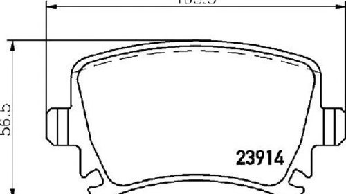 Set placute frana, frana disc SEAT EXEO ST ( 