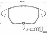 Set placute frana,frana disc SEAT IBIZA V ST (6J8, 6P8) (2010 - 2016) JURID 573128JC piesa NOUA