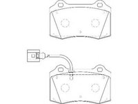 Set placute frana,frana disc SEAT LEON (1M1), SEAT IBIZA Mk IV (6L1) - WAGNER WBP24143A