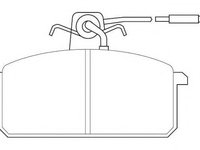 Set placute frana,frana disc SEAT RONDA (022A), SEAT MALAGA (023A), LANCIA DELTA (831AB0) - WAGNER WBP20946A