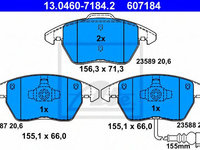 Set placute frana,frana disc SEAT TOLEDO III (5P2) (2004 - 2009) ATE 13.0460-7184.2