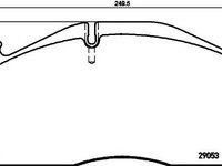 Set placute frana,frana disc SETRA Series 300 - TEXTAR 2905301