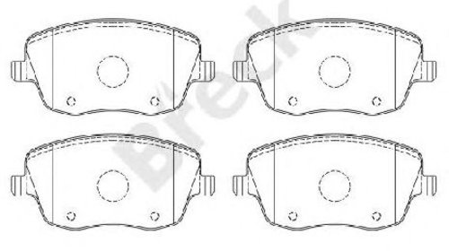 Set placute frana, frana disc SKODA FABIA COM