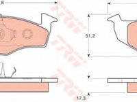 Set placute frana,frana disc SKODA FABIA Combi (2007 - 2014) TRW GDB1274