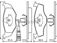 Set placute frana,frana disc SKODA FABIA I Combi (6Y5) (2000 - 2007) BOSCH 0 986 424 723 piesa NOUA