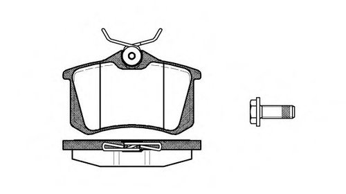 Set placute frana,frana disc SKODA FABIA II (