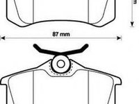 Set placute frana,frana disc SKODA FELICIA (6U1), SKODA FELICIA combi (6U5), SKODA FELICIA pick-up (797) - JURID 573112J