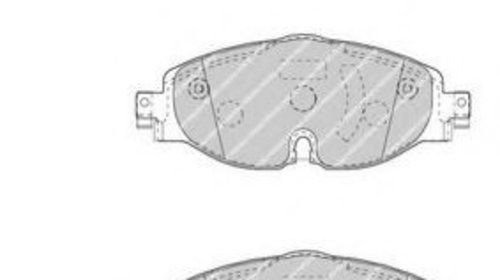 Set placute frana,frana disc SKODA OCTAVIA II