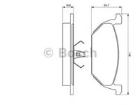 Set placute frana,frana disc SKODA ROOMSTER Praktik (5J) (2007 - 2015) BOSCH 0 986 424 364 piesa NOUA