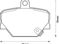 Set placute frana,frana disc SMART CABRIO (450), SMART CITY-COUPE (450), SMART CROSSBLADE (450) - JURID 571995J