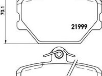 Set placute frana,frana disc SMART CABRIO (450), SMART CITY-COUPE (450), SMART CROSSBLADE (450) - MINTEX MDB2033