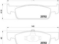 Set placute frana,frana disc SMART FORFOUR hatchback (453) (2014 - 2020) BREMBO P 68 059