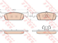 Set placute frana,frana disc SMART FORTWO Cabriolet (453) (2015 - 2020) TRW GDB2016