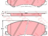 Set placute frana,frana disc SSANGYONG ACTYON I (2005 - 2011) TRW GDB3257 piesa NOUA