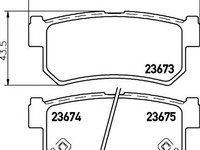 Set placute frana,frana disc SSANGYONG ACTYON SPORTS II (2012 - 2016) TEXTAR 2367301 piesa NOUA