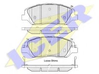 Set placute frana,frana disc SSANGYONG KORANDO, HYUNDAI SANTA F III (DM), HYUNDAI GRAND SANTA F - ICER 181997