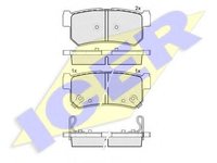 Set placute frana,frana disc SSANGYONG MUSSO (FJ), SSANGYONG KORANDO (KJ), SSANGYONG KORANDO (K4) - ICER 181646