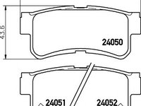 Set placute frana,frana disc SSANGYONG MUSSO (FJ), DAEWOO MUSSO (FJ) - MINTEX MDB2295