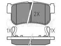 Set placute frana,frana disc SSANGYONG REXTON (GAB_), SSANGYONG KYRON, SSANGYONG ACTYON I - MEYLE 025 236 7315/W