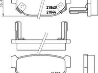 Set placute frana,frana disc SUBARU ALCYONE cupe (XT), SUBARU LEONE Mk II combi, SUBARU LEONE Mk II - MINTEX MDB1317