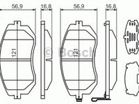 Set placute frana,frana disc SUBARU FORESTER (SH) (2008 - 2020) BOSCH 0 986 494 315