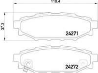 Set placute frana,frana disc SUBARU FORESTER (SH) (2008 - 2016) BREMBO P 78 020 piesa NOUA