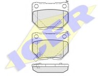 Set placute frana,frana disc SUBARU IMPREZA limuzina (GD, GG), SUBARU IMPREZA combi (GD, GG), SUBARU IMPREZA hatchback (GR, GH, G3) - ICER 181749