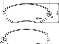 Set placute frana,frana disc SUBARU IMPREZA hatchback (GR, GH, G3), SUBARU FORESTER (SH), SUBARU OUTBACK combi (BM, BR) - TEXTAR 2576001